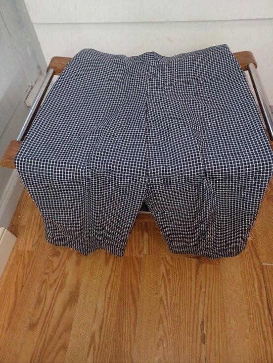 Alfred Dunner Pants - Alfred Dunner Blue and White Windowpane Check Capris